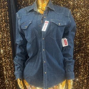 Wrangler Blue Denim Shirt